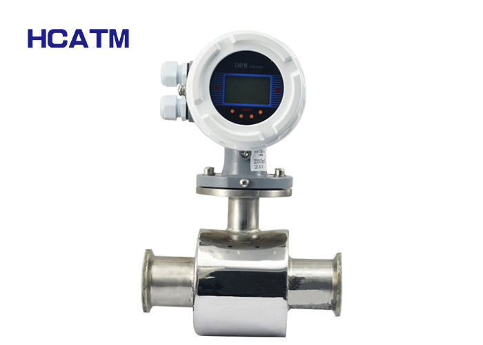 Clamp Type Electromagnetic Flow Meter Conductive Liquid Medium With High Precision